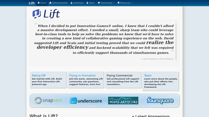 LiftWeb screenshot