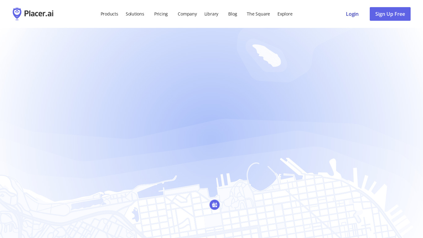 Placer.ai Landing page