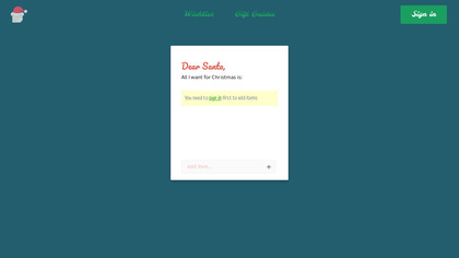 Dear Santa image
