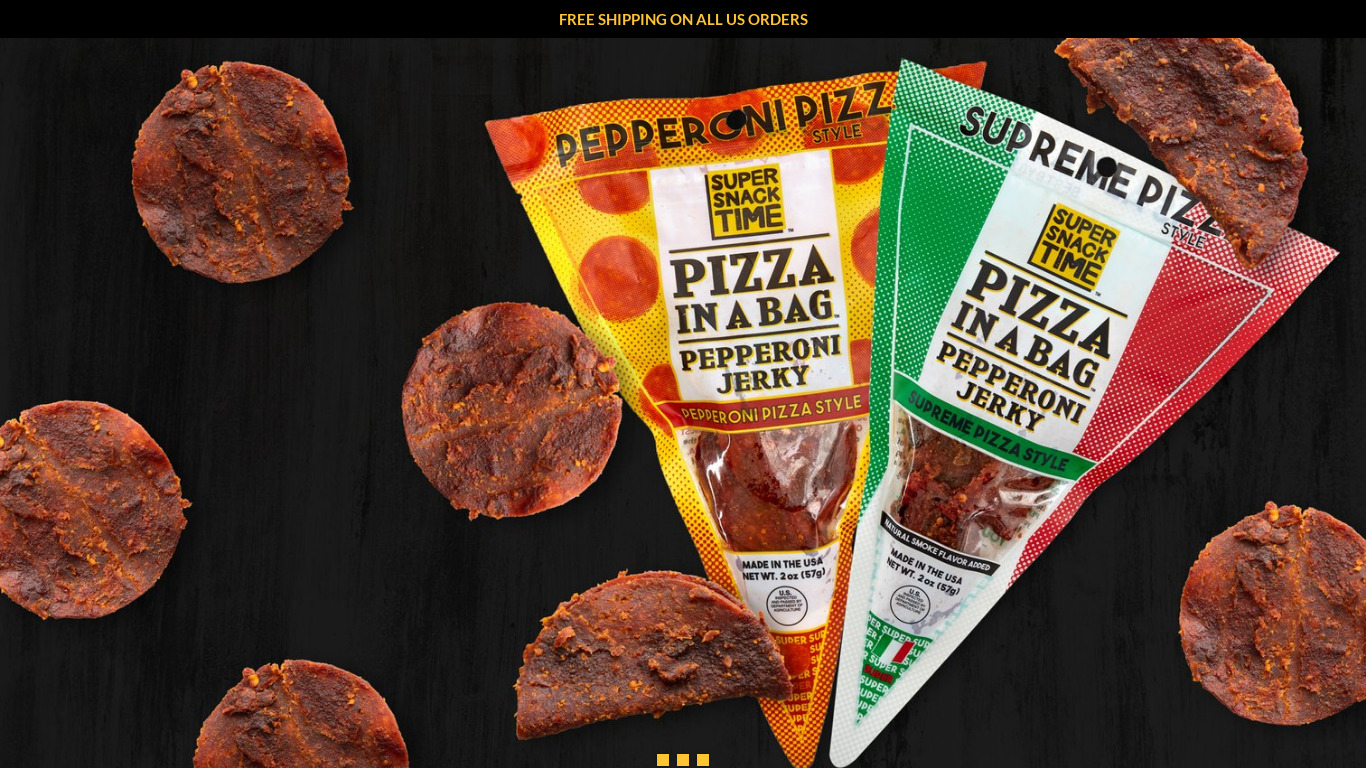 Pizza in a Bag Landing page