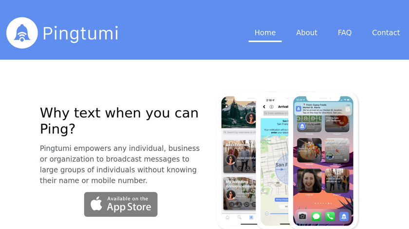 Pingtumi Landing Page
