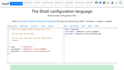 Dhall Configuration Language image