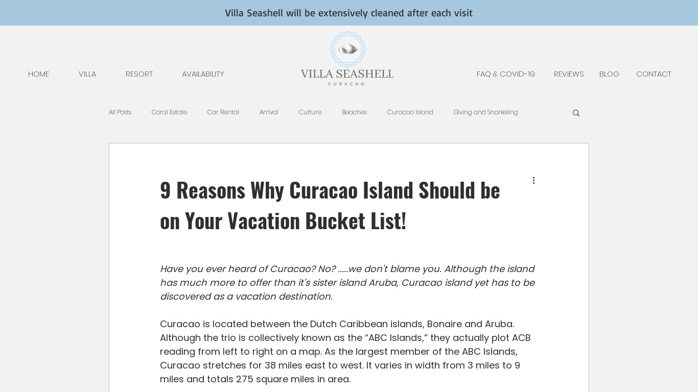 Vacation Bucket List Landing page