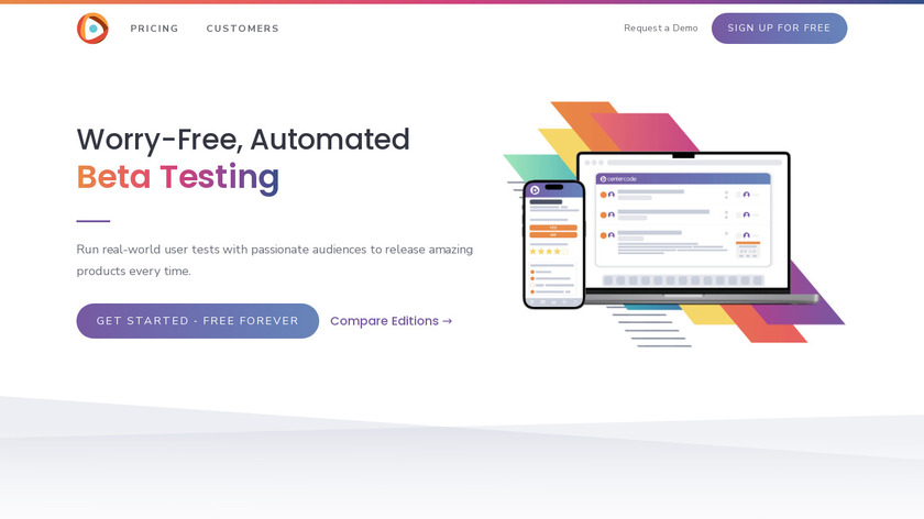 Centercode Landing Page