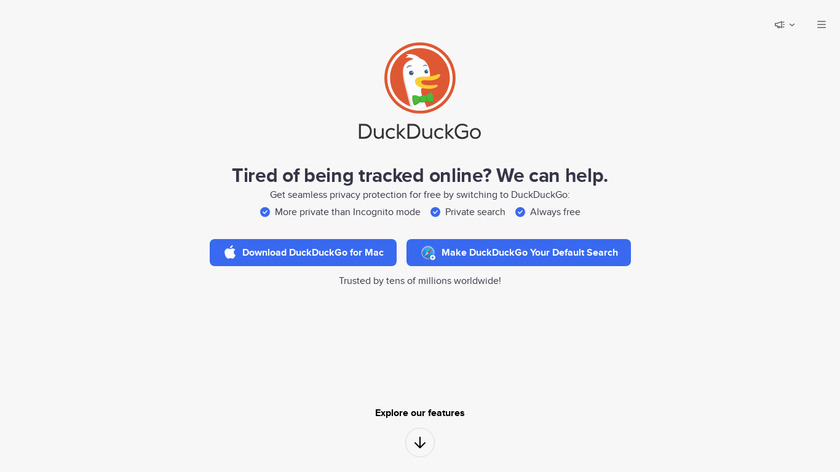 Next Duck Duck Go Landing Page