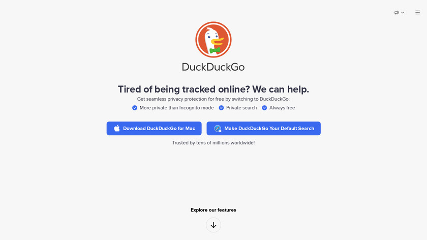 Next Duck Duck Go Landing Page