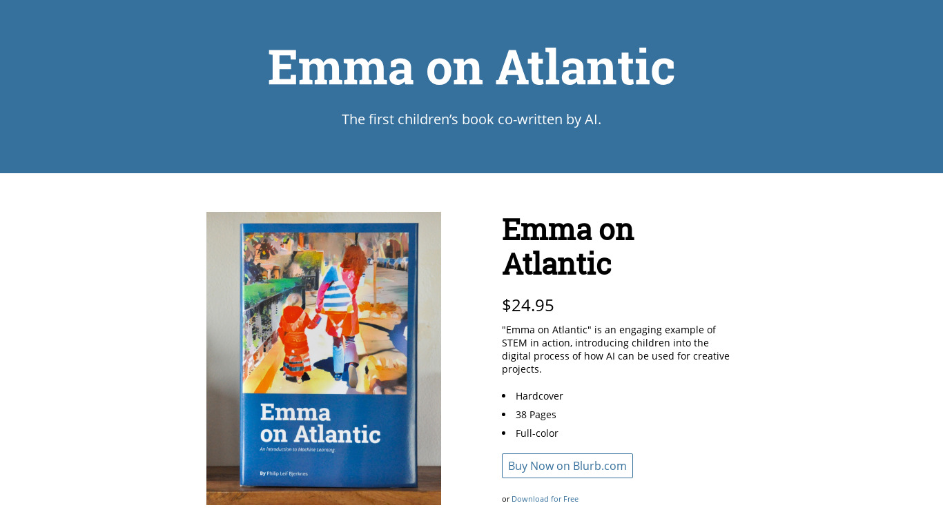 Emma on Atlantic Landing page