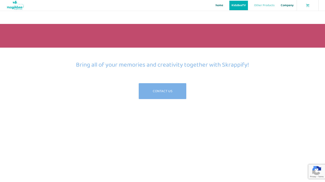 Skrappify Landing page