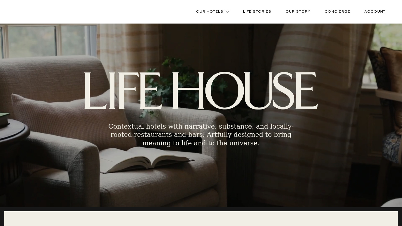 Life House Landing page