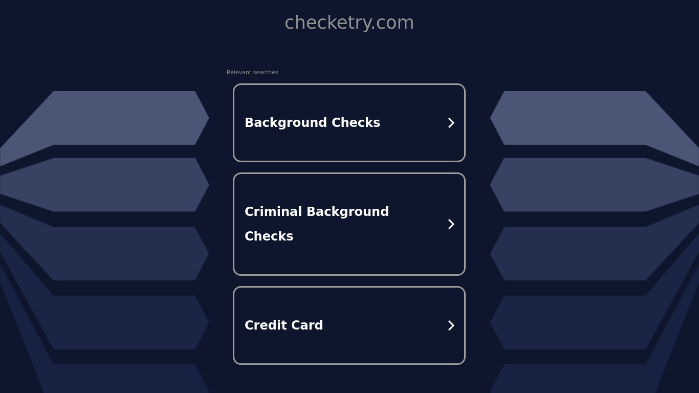 Checketry Landing page