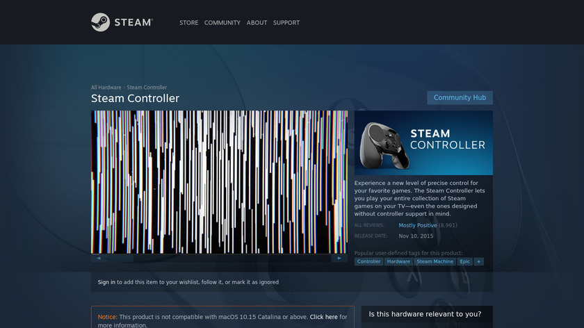 Steam Controller Landing Page