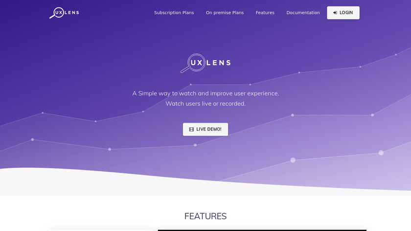 UXLens Landing Page