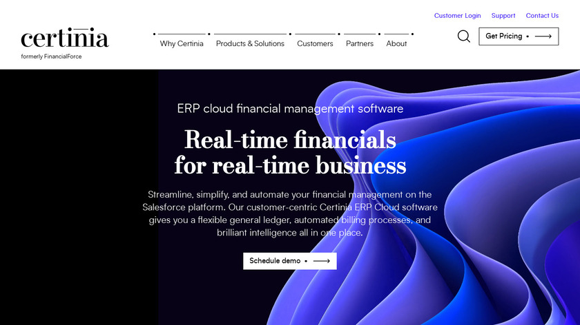 FinancialForce Financial Management Landing Page