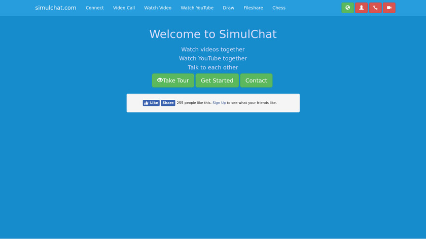 SimulChat Landing Page