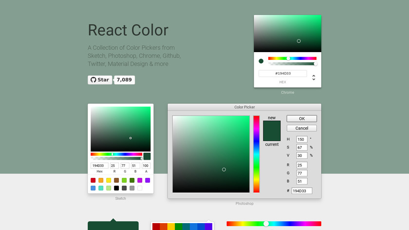 React Color Landing Page