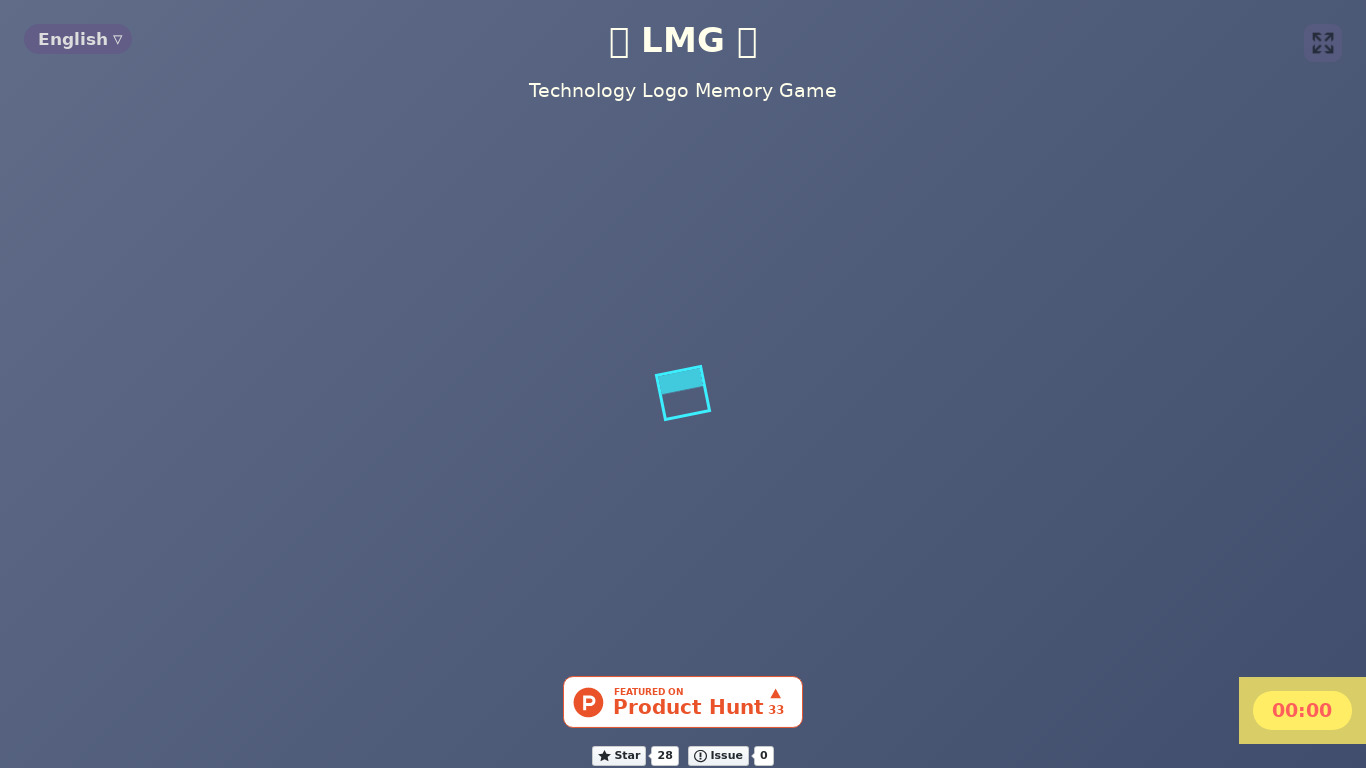 Technology Logo Memory Game Landing page