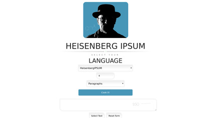 Heisenberg Ipsum image