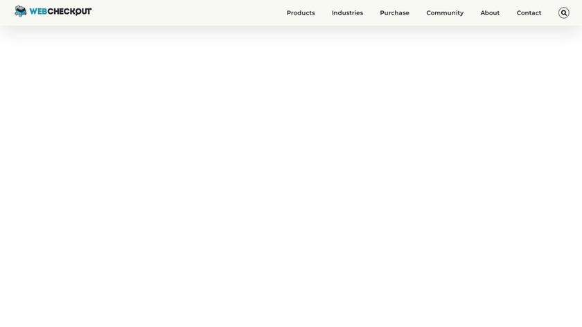 WebCheckout Landing Page