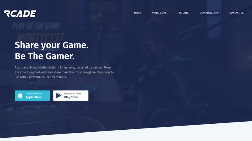 Rcade Landing Page