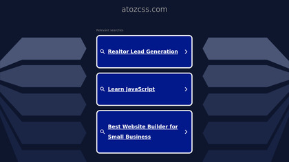 A to Z CSS image
