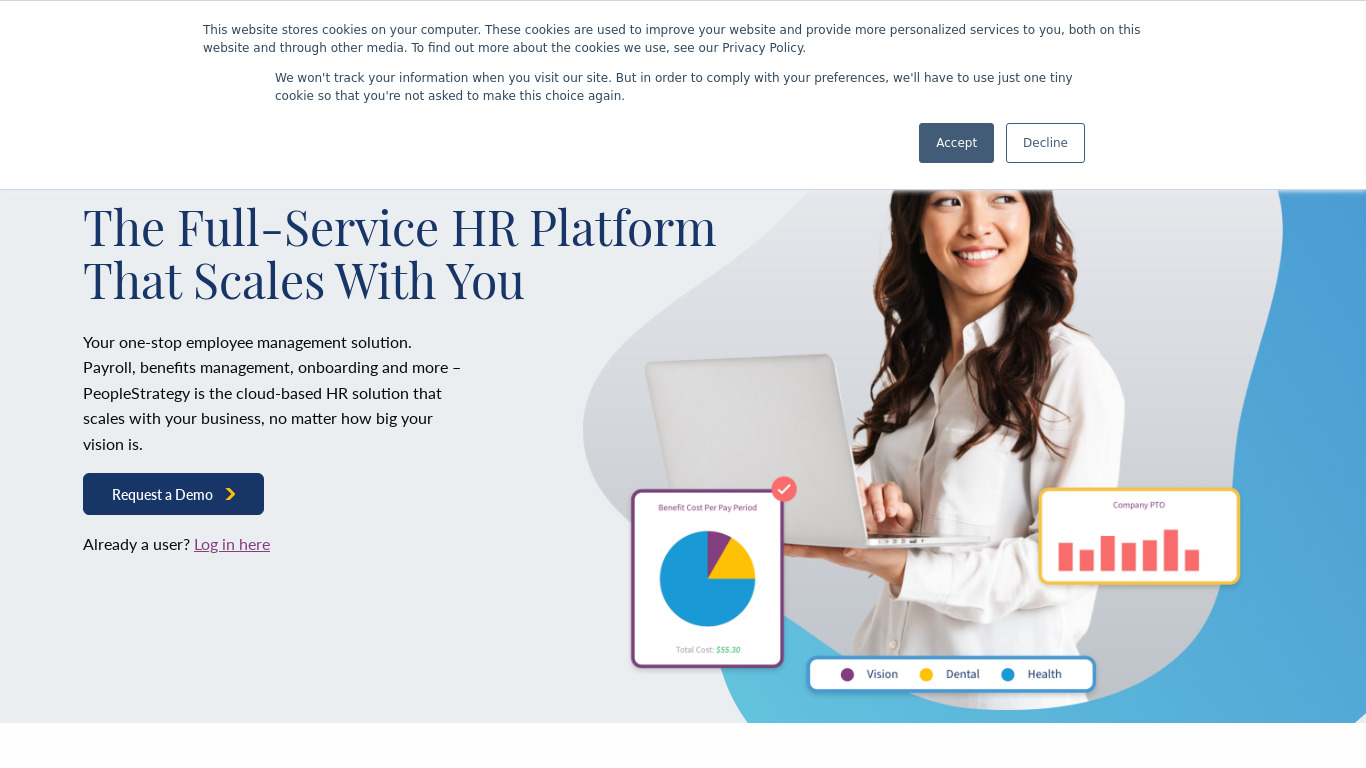 PeopleStrategy eHCM Landing page