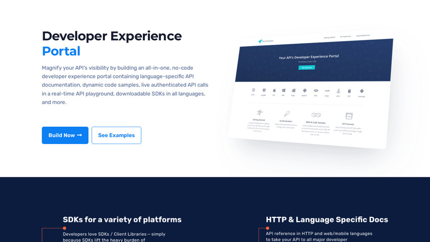 Developer Experience Portal Landing Page
