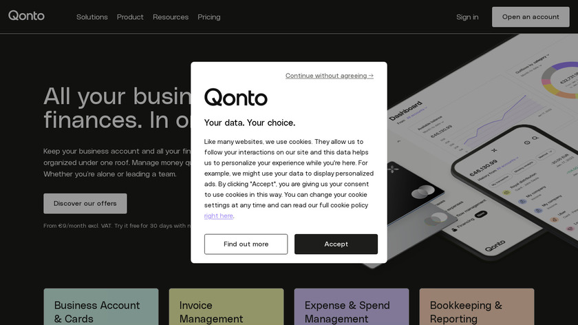 Qonto Landing Page