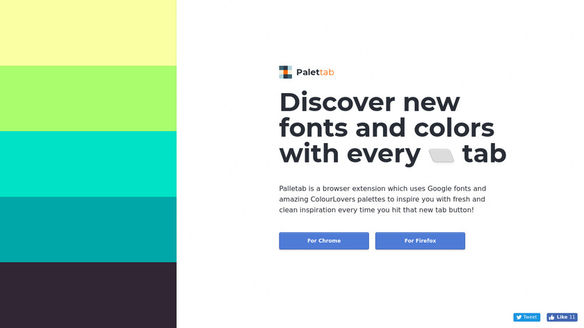 Palettab Landing Page