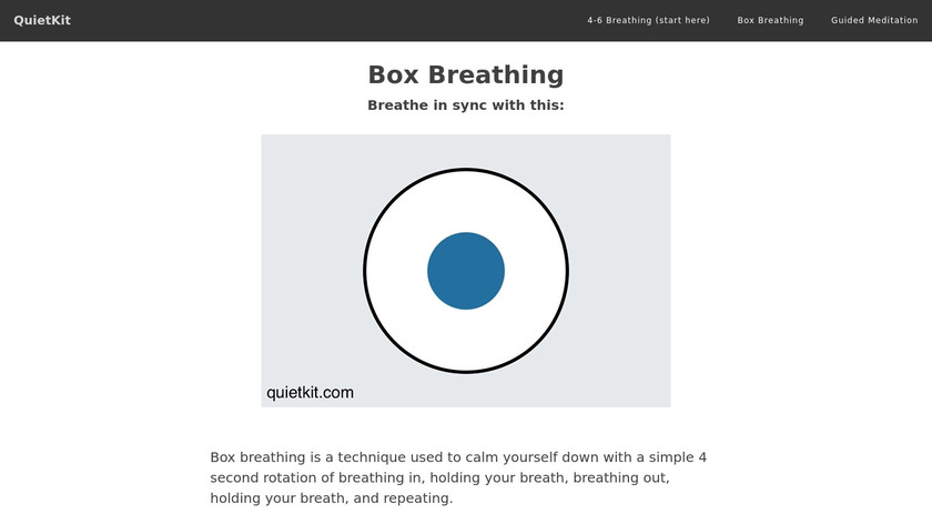Box Breathing Landing Page