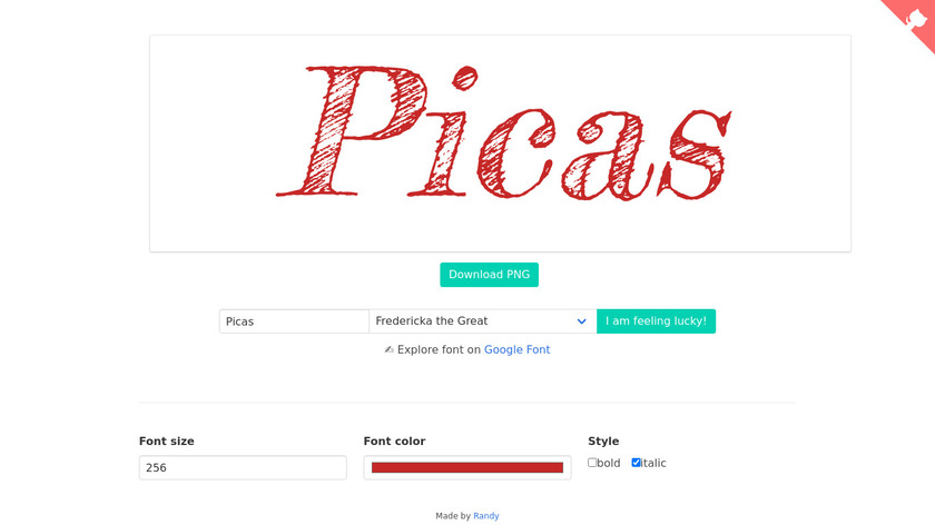 Picas Landing Page