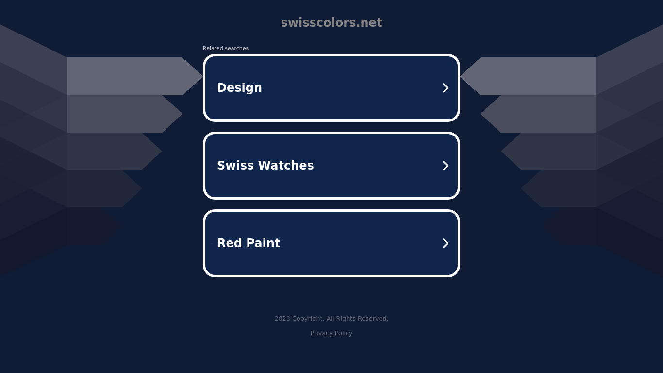 Swiss Color Landing page