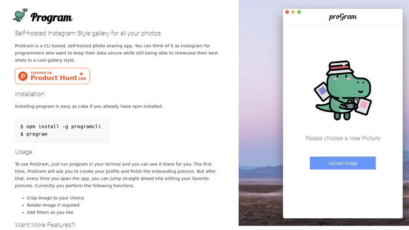 ProGram Landing Page