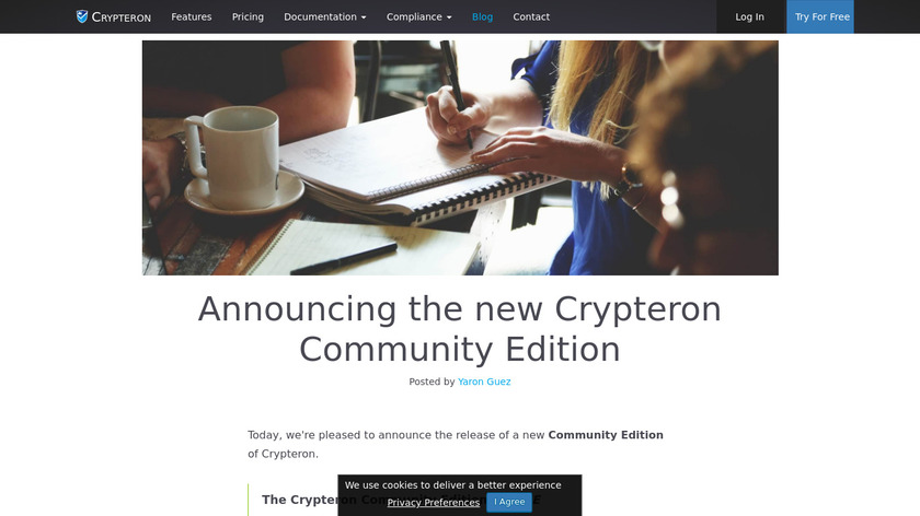 Crypteron Community Edition Landing Page