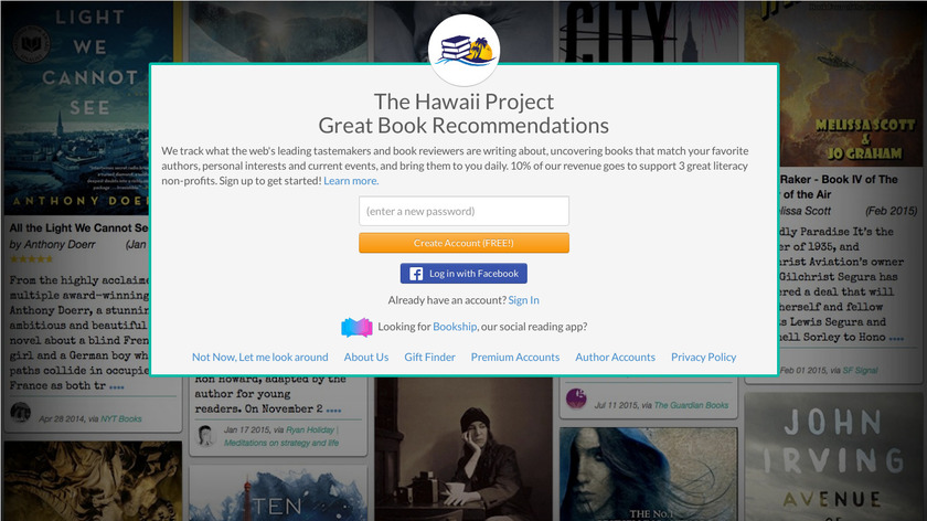 Book Playlist Landing Page