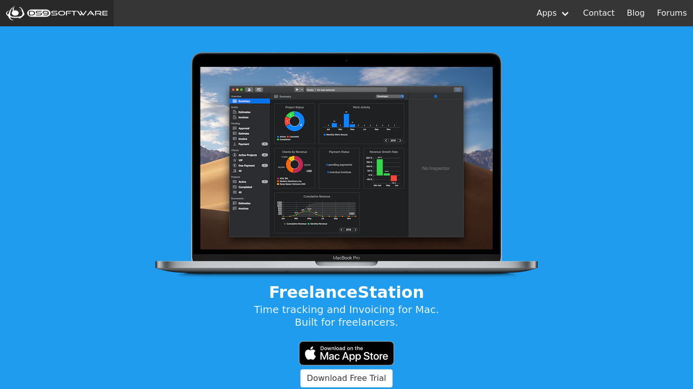 FreelanceStation Landing page
