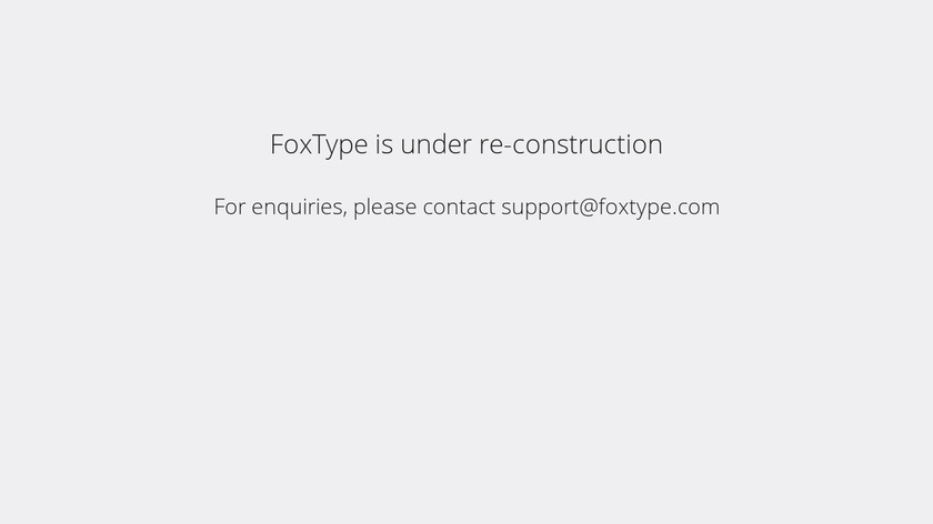 FoxType Thesaurus Landing Page
