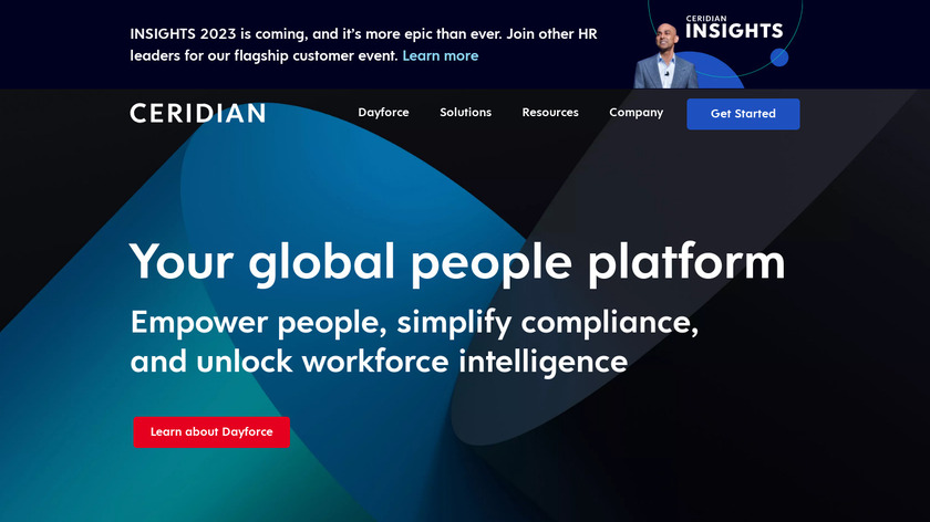 Dayforce HCM by Ceridian Landing Page
