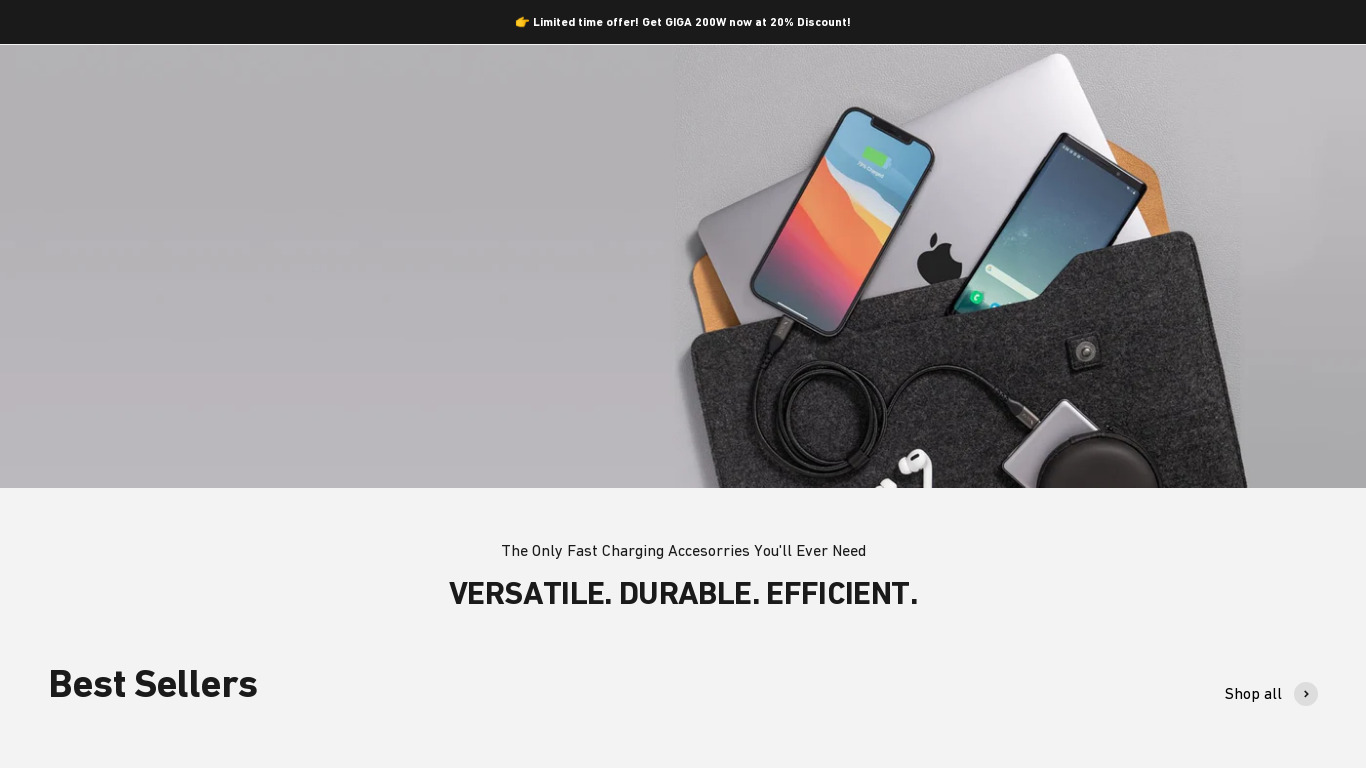 Volta Charger Landing page
