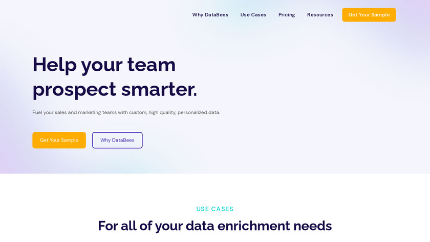 DataBees Landing Page