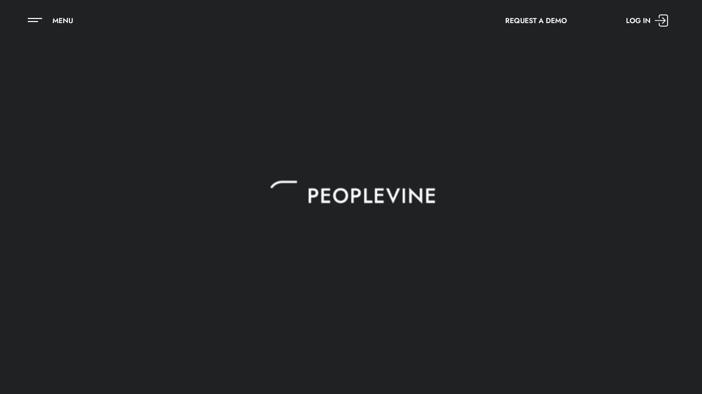 PeopleVine Landing page