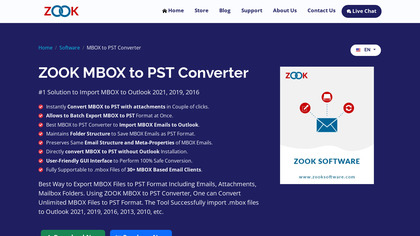 ZOOK MBOX to PST Converter image