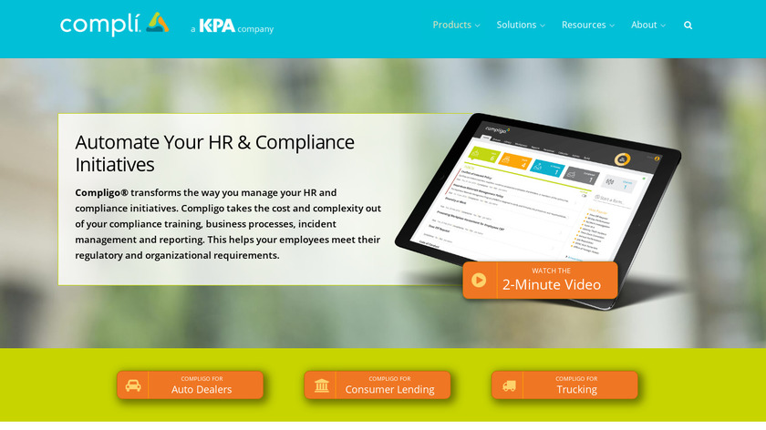 Compligo Landing Page
