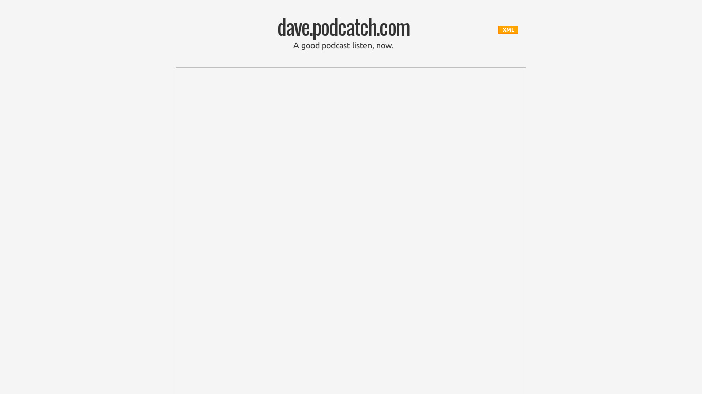 Podcatch Landing page