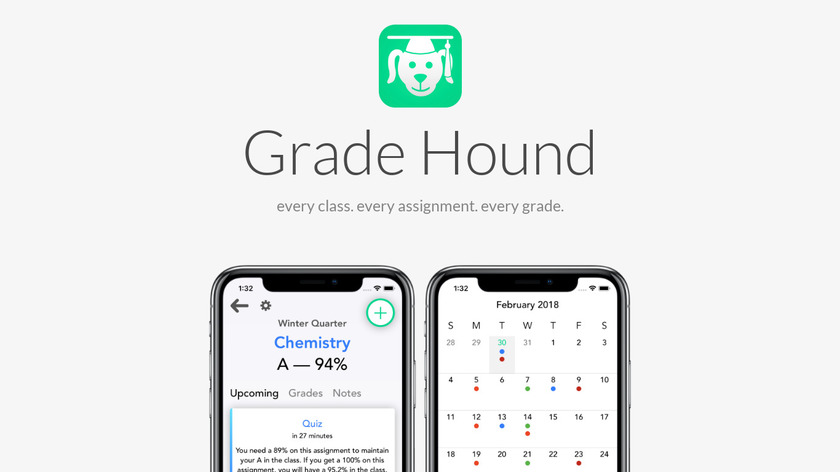 Grade Hound Landing Page