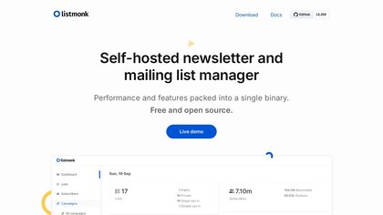 Listmonk screenshot