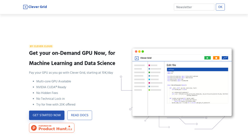 Clever Grid Landing Page