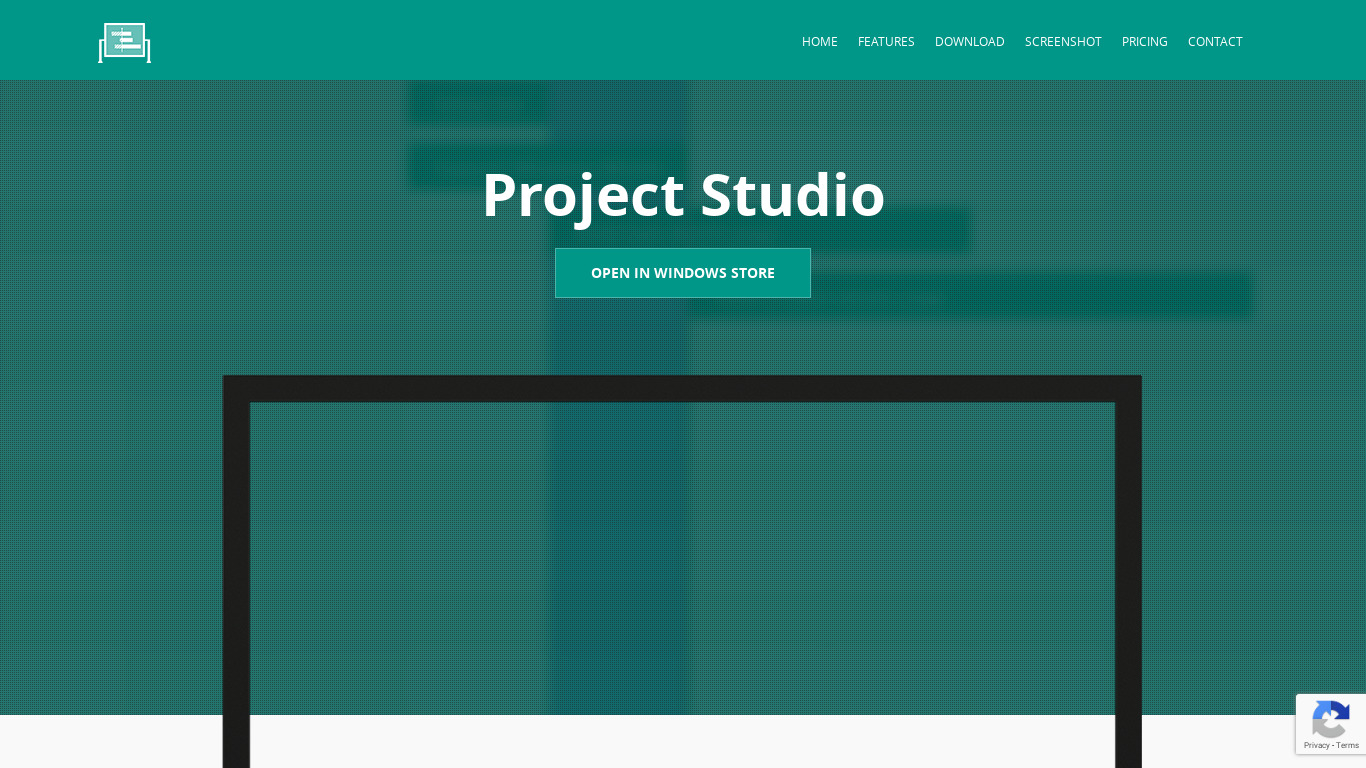 Project Studio Landing page