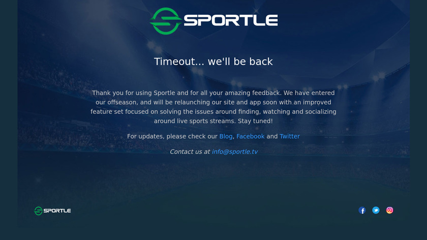 Sportle.tv Landing Page