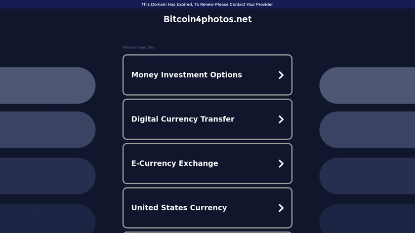 Bitcoin4Photos Landing Page