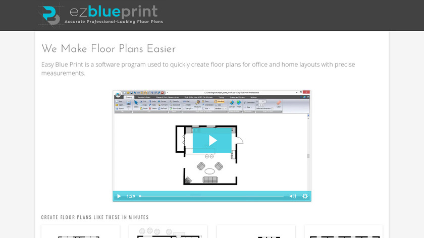 Easy Blue Print Landing Page